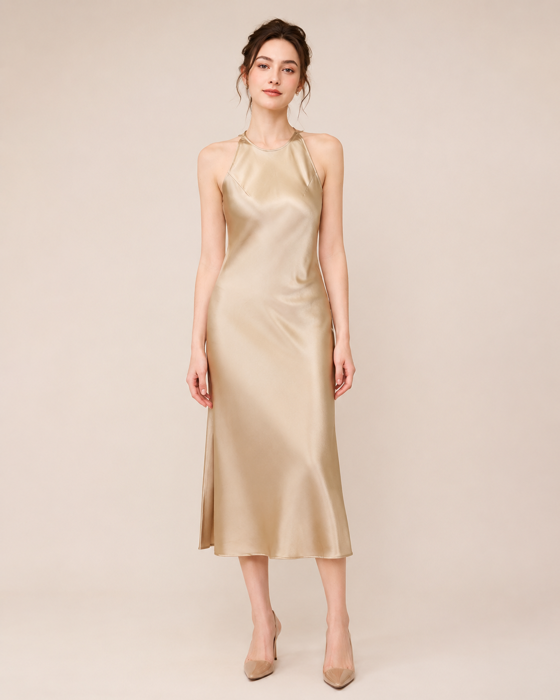 The Aurelia | Luxurious Heavyweight Triacetate Satin Dress
