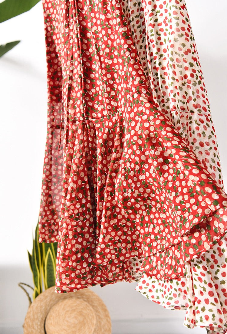 French-Inspired Fishtail Midi Tea Dress | Cherry