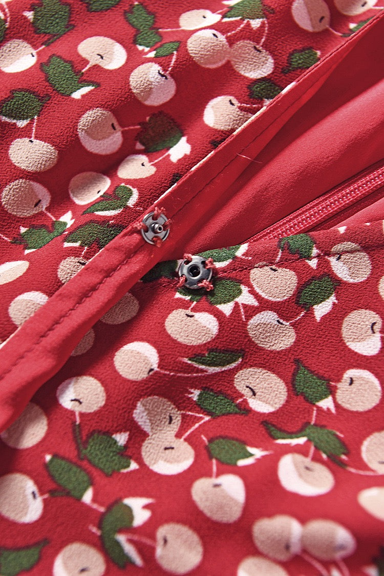 French-Inspired Fishtail Midi Tea Dress | Cherry