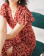 French-Inspired Fishtail Midi Tea Dress | Cherry