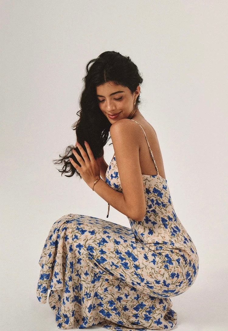 Floral Maxi Slip Dress | Lido Flora