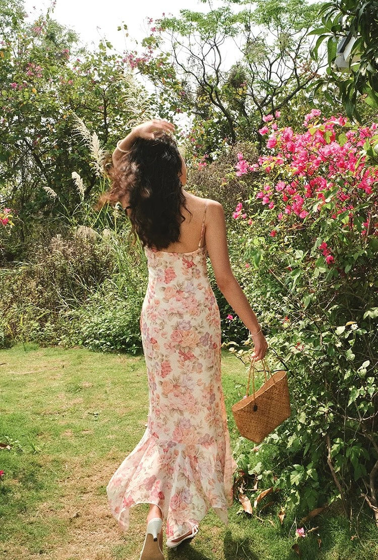 Floral Maxi Slip Dress | Lido Flora