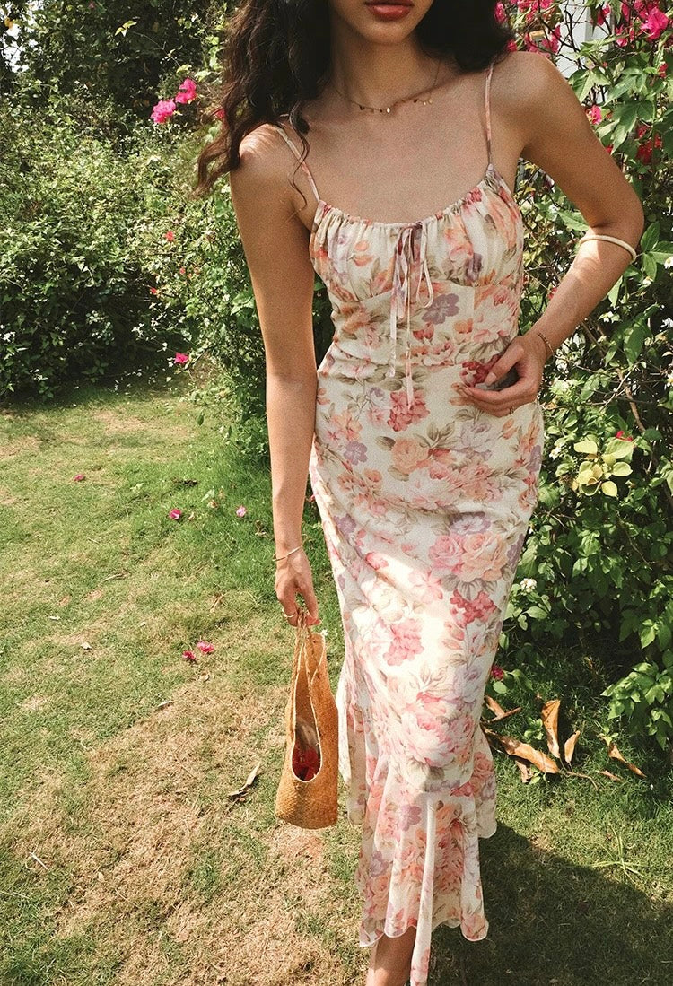 Floral Maxi Slip Dress | Lido Flora