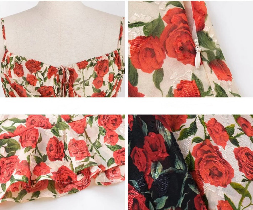 Floral Maxi Slip Dress |  Lido Rose