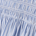 Blue Striped Midi Dress｜Coastal Breeze