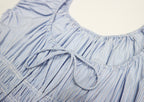 Blue Striped Midi Dress｜Coastal Breeze