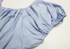Blue Striped Midi Dress｜Coastal Breeze