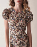 Printed Fitted Maxi Dress｜Vintage Bloom