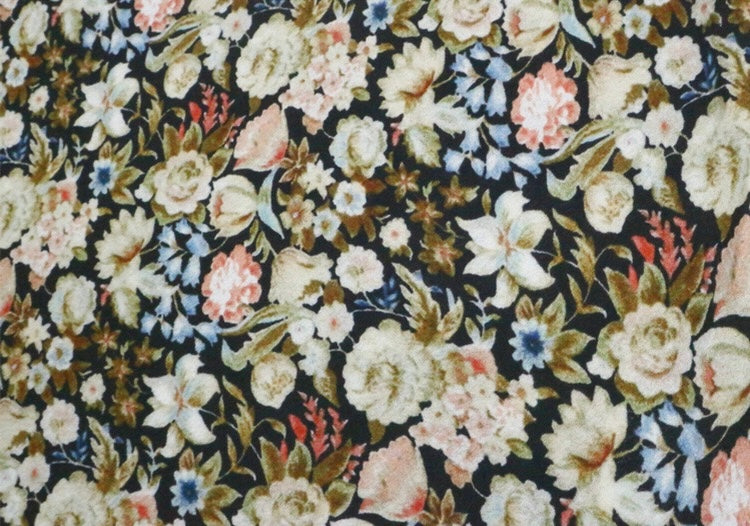 Printed Fitted Maxi Dress｜Vintage Bloom