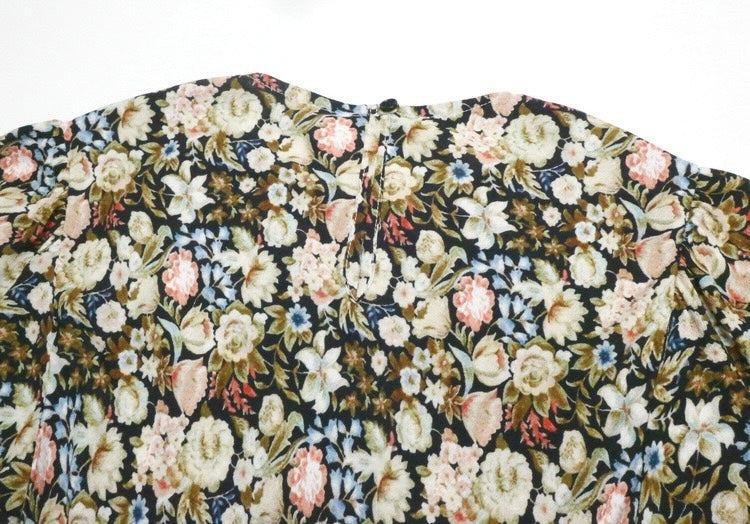 Printed Fitted Maxi Dress｜Vintage Bloom