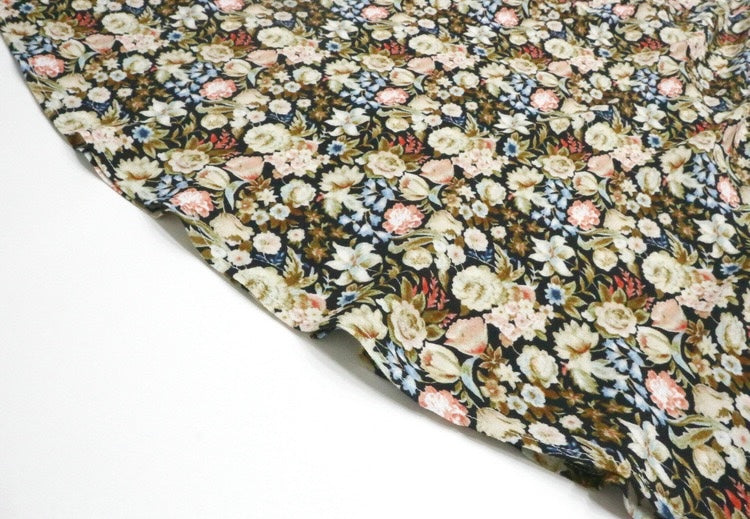Printed Fitted Maxi Dress｜Vintage Bloom