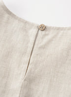 Pure Linen Short Skirt｜Dune Breeze