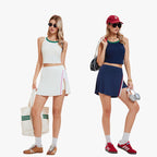 Tennis Active Skirt Set | Dual Tone