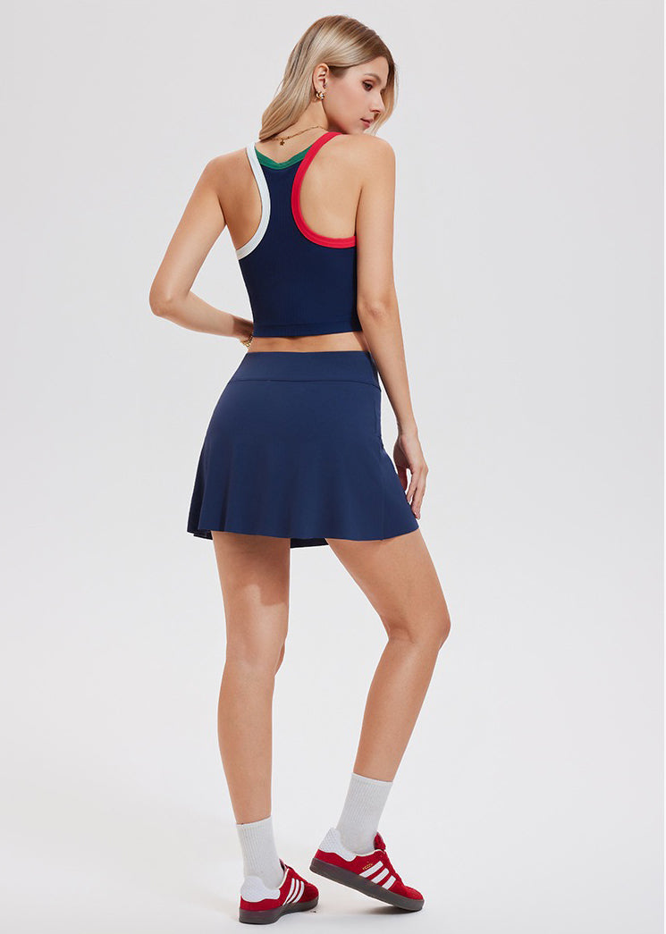 Tennis Active Skirt Set | Dual Tone