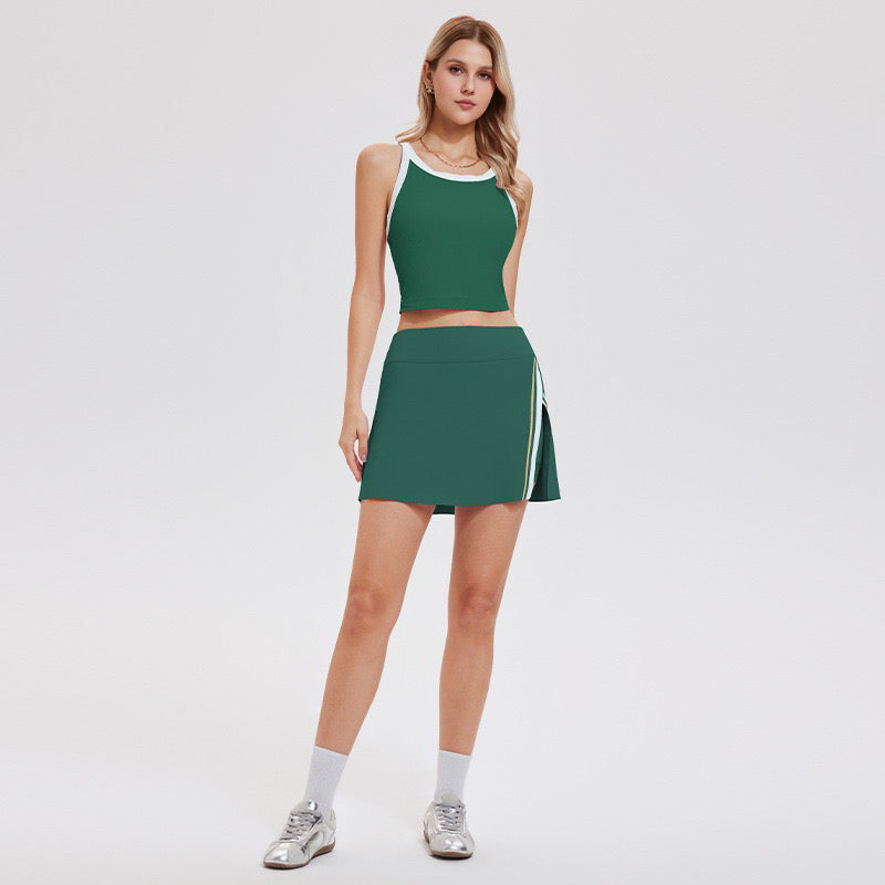 Tennis Active Skirt Set | Dual Tone