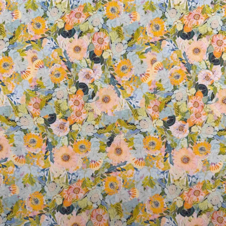 Flower | Cotton Printed Midi Dress | exclusive print