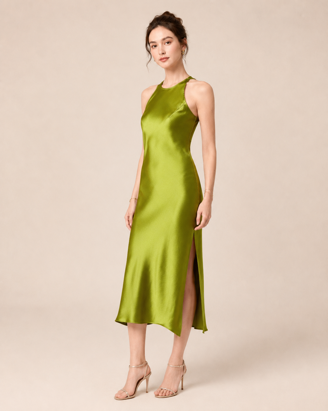 The Aurelia | Luxurious Heavyweight Triacetate Satin Dress