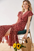 French-Inspired Fishtail Midi Tea Dress | Cherry