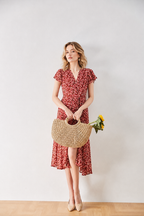 French-Inspired Fishtail Midi Tea Dress | Cherry