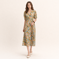 Flower | Cotton Printed Midi Dress | exclusive print