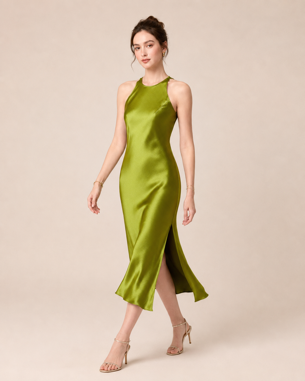 The Aurelia | Luxurious Heavyweight Triacetate Satin Dress
